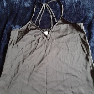 Strappy Satin-Like Tank